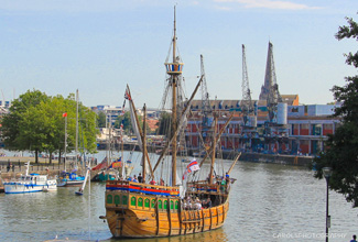 BRISTOL FLOATING HARBOUR WITH THE 'MATTHEW'