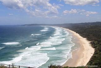 LOOKING TOWARDS LENNOX HEAD FROM CAPE BYRON LIGHTHOUSE