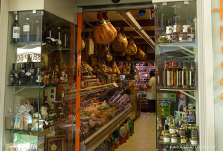 SORRENTO -CURED HAMS IN LOCAL SHOP